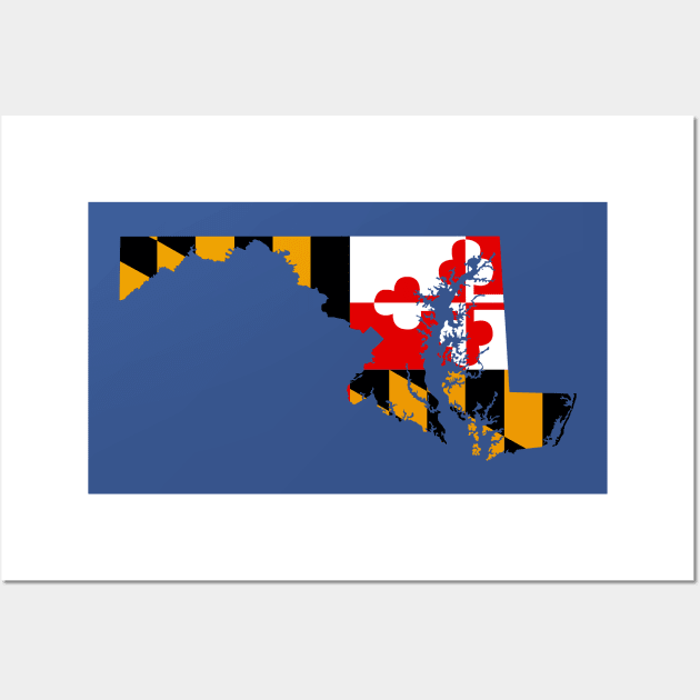 Maryland: State Flag Wall Art by ziafrazier